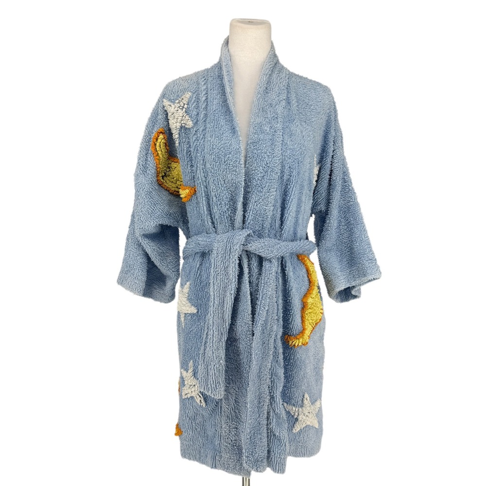 CANYON GROUP By Damze Co. Chenille Moon Stars Robe Women's Size S/MVintage 90's